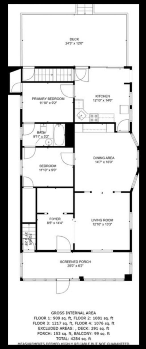 Charming Centrally Located Duplex With Parking Apartment *